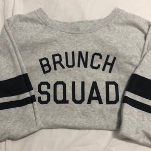 Gray Old Navy Brunch Squad Sweatshirt